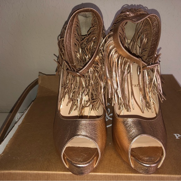 Christian Louboutin Short Tina 120 Fringe Pumps           New with Tags - Picture 2 of 8